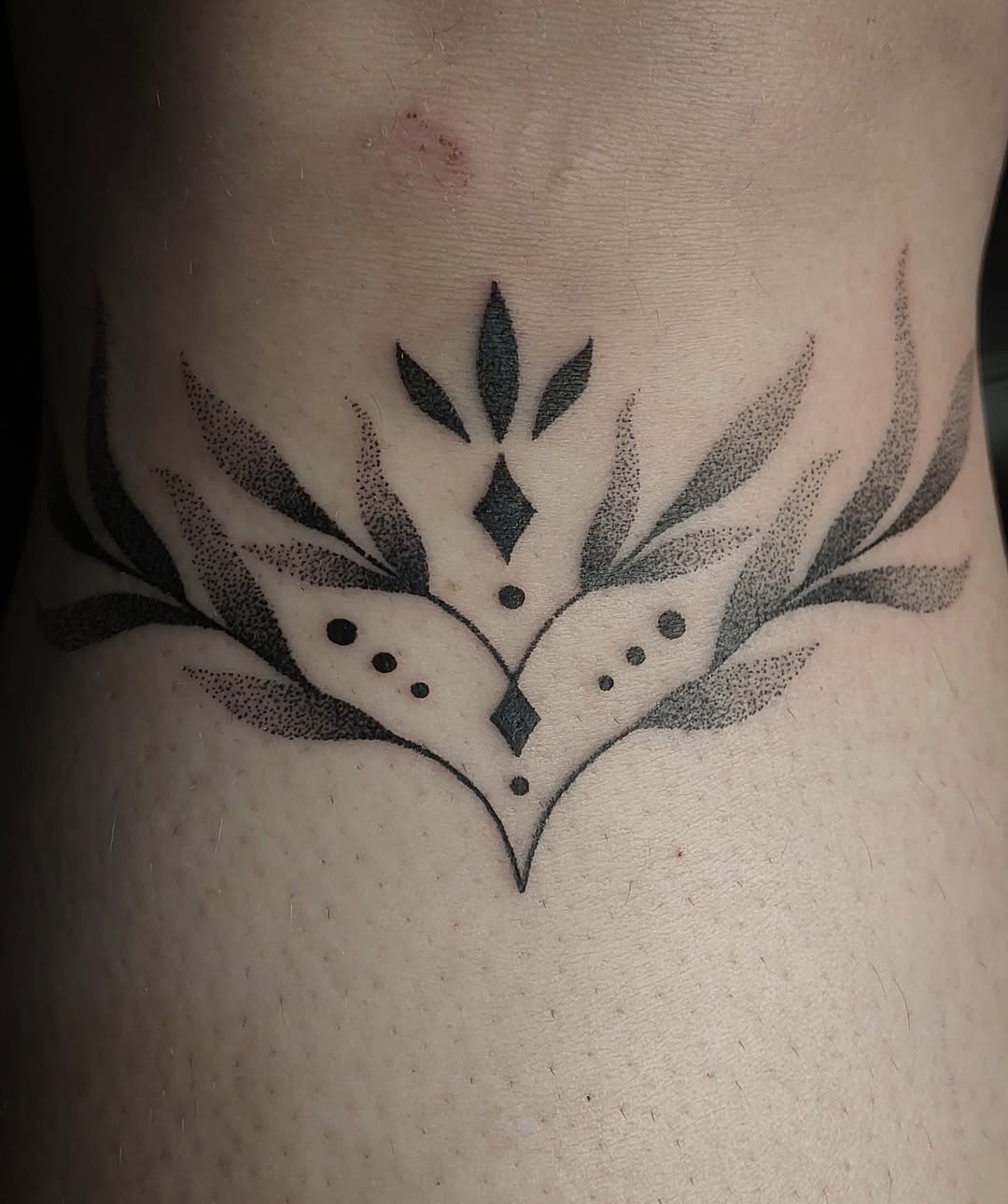 Ornamentální dotwork motiv
